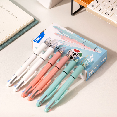 Buy Deli Ball Point Pen Four Colors Macaron 12Pcs -EQ181 at Best Prices in Bangladesh