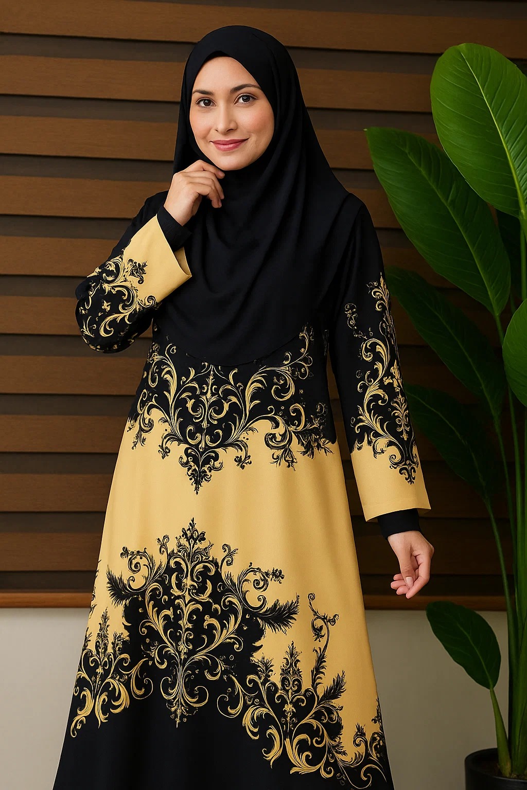 Picture of abaya borka (White Dgital Print) (No Hijab Only Borka) Dubai Cherry stylish party borka fashion collection Fashionable khimar Lycra borka for Women D-2