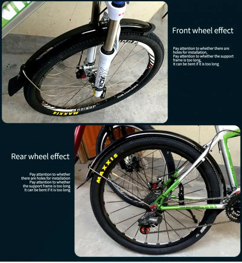 Picture of Bicycle Full mudguard  26"/27".5/29"/20"/700C Reaching,Front&Rear Fender Durable MTB/Road/Folding Bike Mudguards