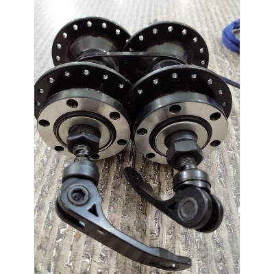 Picture of Bicycle Alloy Hubs 36 Hole bearing setup 2 pcs Black