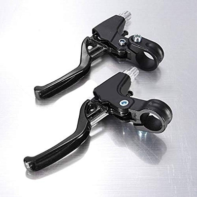 Picture of 1 Pair Lightweight Aluminum Bicycle Brake Handle 2-finger Mountain Bike Cycling Brake Levers Bike Bicycle V-Brake Bicycle Accessories Black 2 pcs