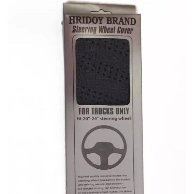 Picture of Steering wheel cover, PVC material, hand sewing thread,black