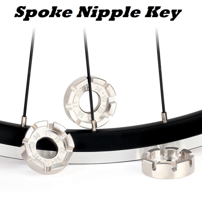 Picture of Cycle Spoke Nipple Key Bike Wheel Rim 8 Way Wrench Spanner Repair Tool Bicycle  Accessories