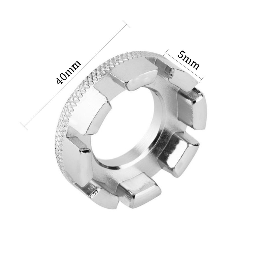 Picture of Cycle Spoke Nipple Key Bike Wheel Rim 8 Way Wrench Spanner Repair Tool Bicycle  Accessories