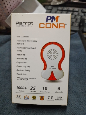 Picture of Cona Red and white Ding Dong Doorbells & Bell Push, Home Calling Bell