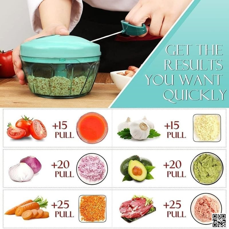 Picture of Anjani 2 in 1 Vegetable Cutter, Vegetable Chopper Multicolor