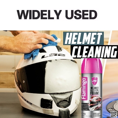 Picture of Flamingo Helmet Disinfecting Foam Cleaner 450ml, Motorcycle Helmet Foam Cleaner,