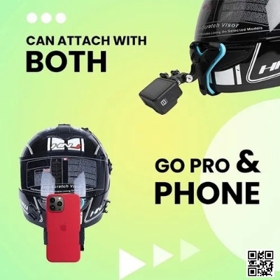 Picture of Motorcycle Helmet Chin Mount Holder Bracket for Mobile & GoPro