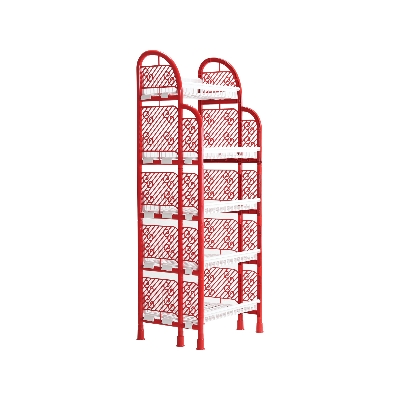 Buy  Cloth Rack 5 Step-Red & White-TEL   at Best Price In Bangladesh