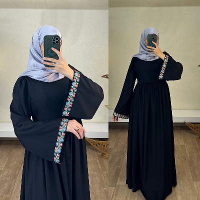 Buy hatai Embroiderd Burqa ( No Hijab Only Borka) for Womenat Best Price in Bangladesh