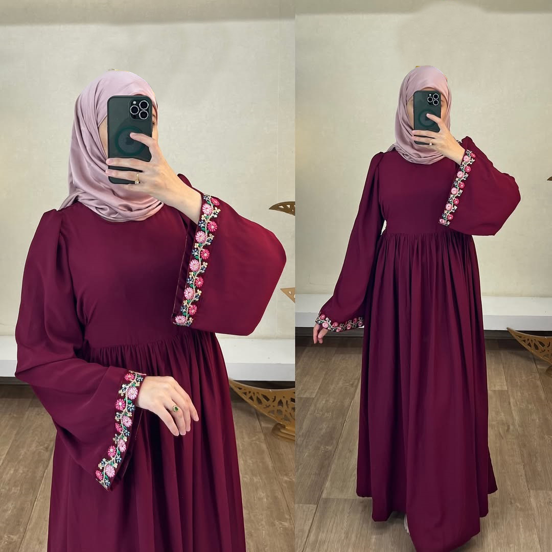 Buy hatai Embroiderd Burqa ( No Hijab Only Borka) for Womenat Best Price in Bangladesh