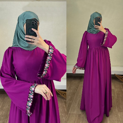 Buy hatai Embroiderd Burqa ( No Hijab Only Borka) for Womenat Best Price in Bangladesh