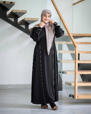 Buyabaya-borka-pipen-borka-no-hijab-only-borkadubai-cherry-stylish-fashion-collection-fashionable-khimar-lycra-for-womenat Best Price in Bangladesh