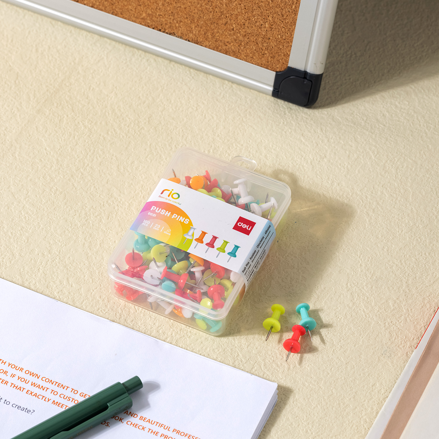 Buy Deli Color Push Pin(Assorted) -E0031 at Best Prices in Bangladesh