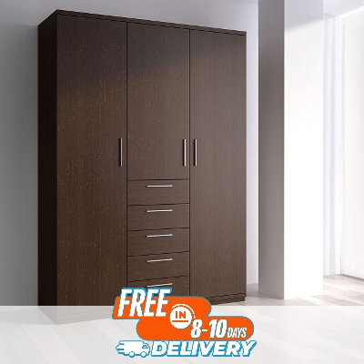 Picture of Exceotional Quality - RK 3 Part Almirah or Cupboard Made of MDF Laminated Board - Vintage Choice - Exclusive Experience