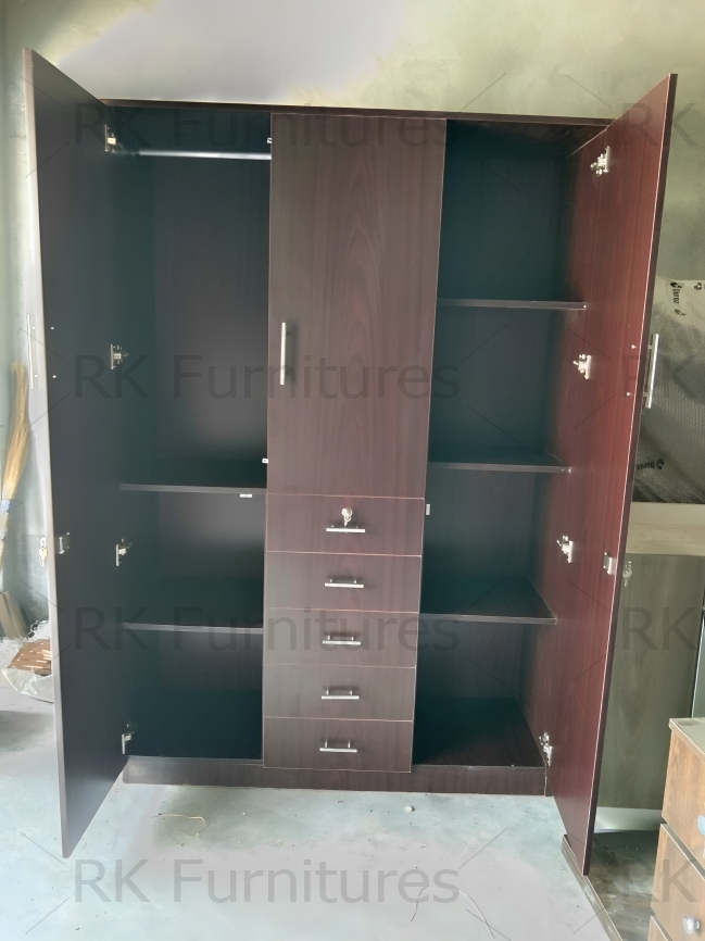 Picture of Exceotional Quality - RK 3 Part Almirah or Cupboard Made of MDF Laminated Board - Vintage Choice - Exclusive Experience