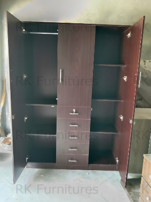 Picture of Exceotional Quality - RK 3 Part Almirah or Cupboard Made of MDF Laminated Board - Vintage Choice - Exclusive Experience
