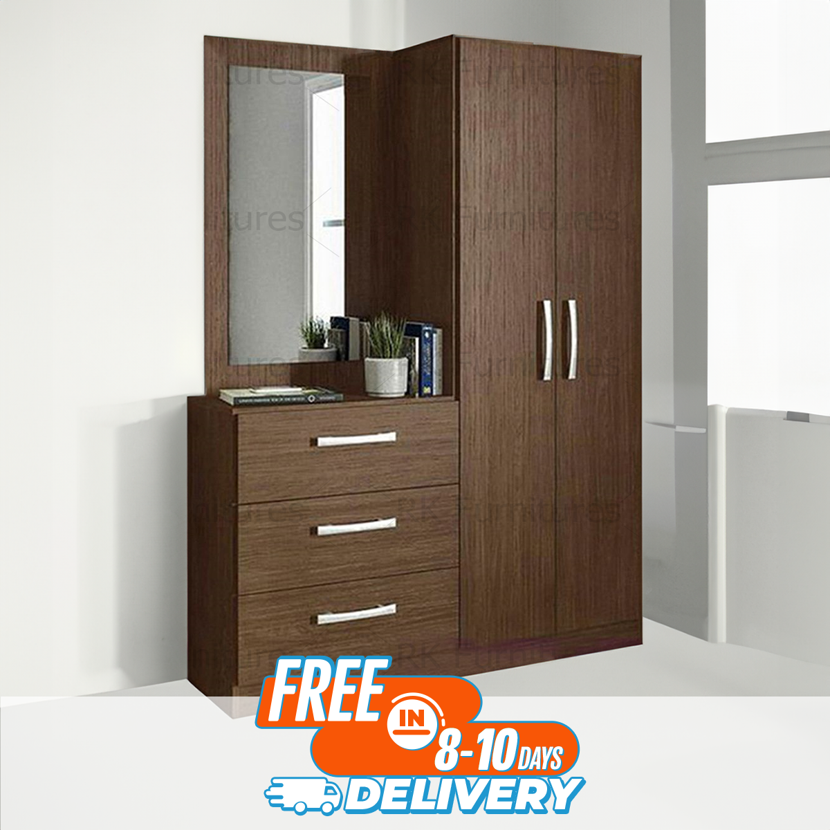 Picture of Advanced inspiring - Unique Make - RK MDF Stylish Vanity Dresser and Cupboard - Vintage Choice - To Exprerience Greatness