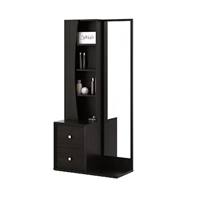 Picture of RK Stylish Black Dressing Table with Storage Cabinet and Drawers