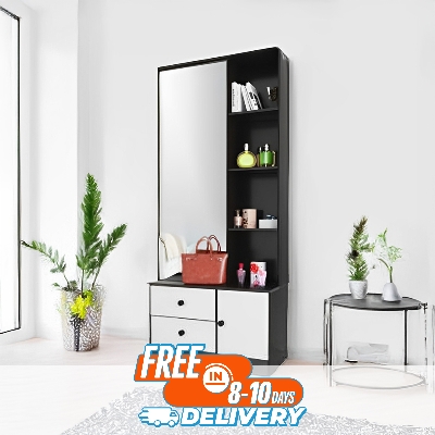 Picture of New Melamine Board Black Dressing Table With Drawers by RK Furnitures