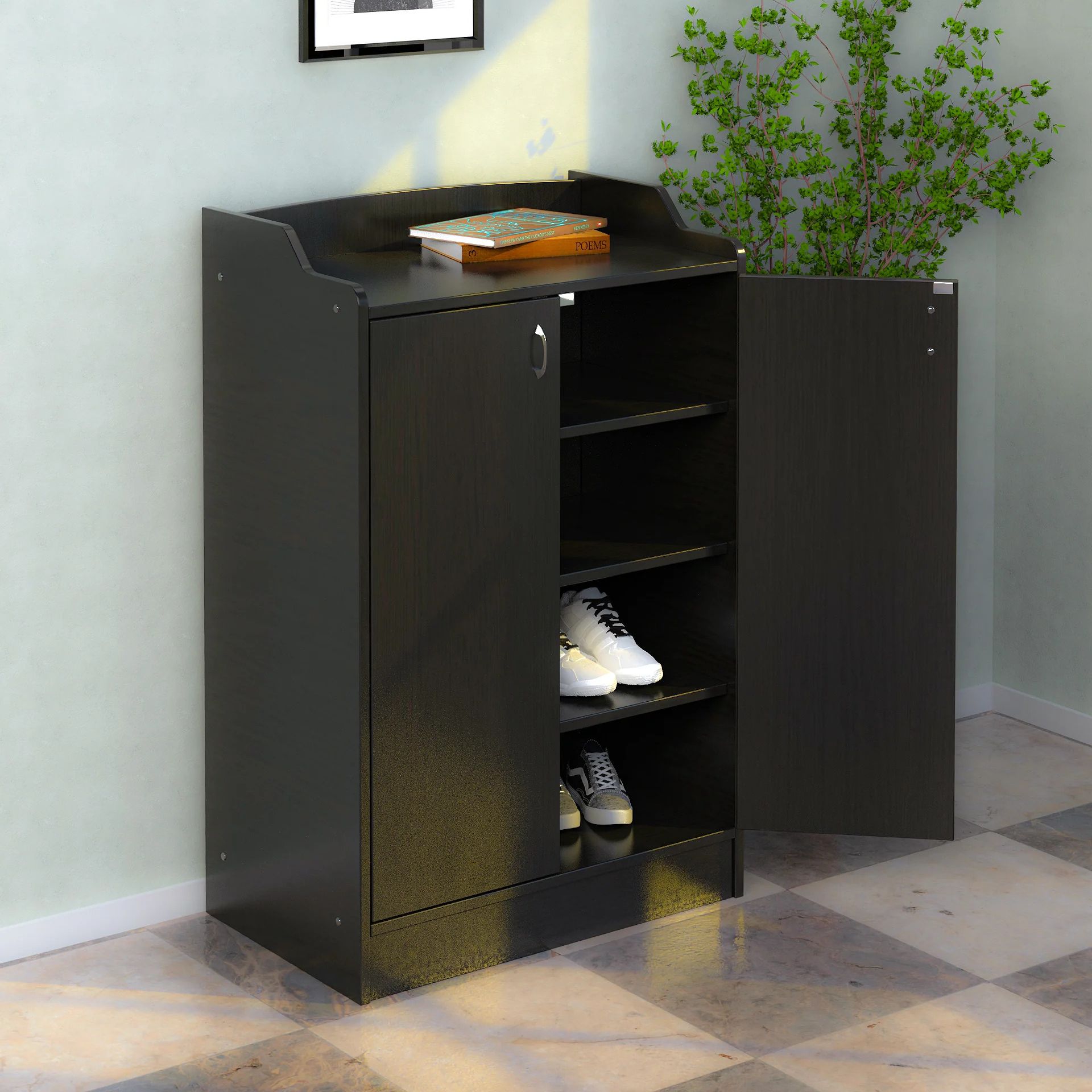 Picture of RK Shoe Cabinet for Entryway or Shoe Rack Storage Organizer
