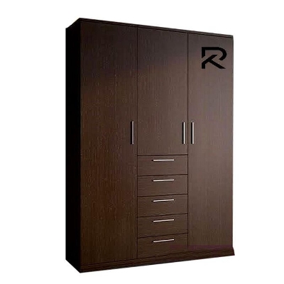 Picture of RK 3 Door 5 Drawer Almirah or Cupboard Made of MDF Laminated Board - Exclusive Experience