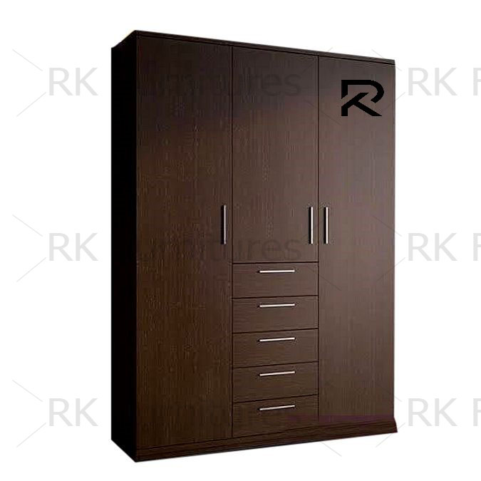 Picture of RK 3 Door 5 Drawer Almirah or Cupboard Made of MDF Laminated Board - Exclusive Experience