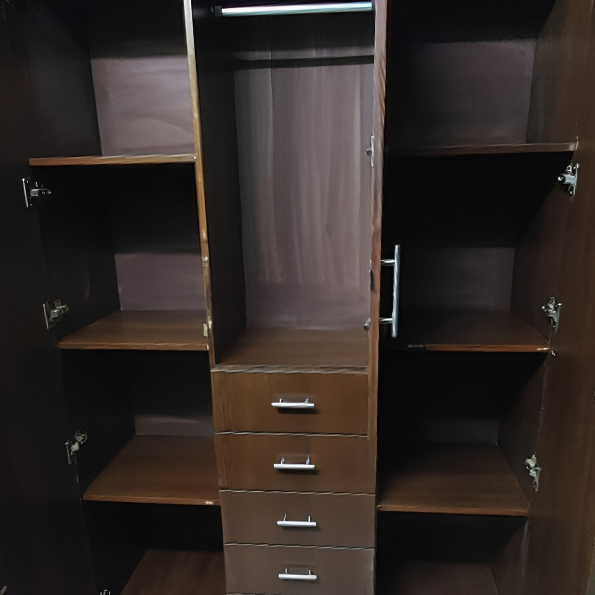 Picture of RK 3 Door 5 Drawer Almirah or Cupboard Made of MDF Laminated Board - Exclusive Experience