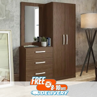 Picture of RK  Stylish Almirah with Dressing Table Vanity Dresser and Cupboard - Vintage Choice - To Experience Greatness