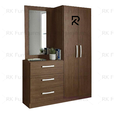 Picture of RK  Stylish Almirah with Dressing Table Vanity Dresser and Cupboard - Vintage Choice - To Experience Greatness