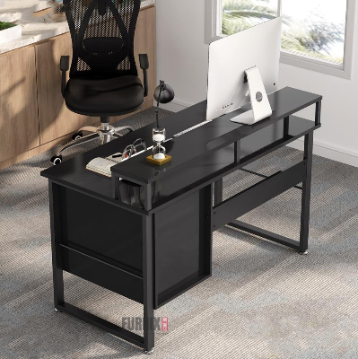 Picture of 48-Inch Computer Desk with 2 Large Drawers Workstation – Modern Writing & Study Desk for Home Office or Bedroom – Simple PC Desk for Students