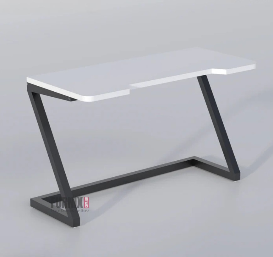 Picture of H30L36D18 Inches Modern Computer Desk for Small Spaces – Sturdy Home Office, Gaming, and Study Desk – White Laptop & Writing Table