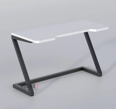 Picture of H30L36D18 Inches Modern Computer Desk for Small Spaces – Sturdy Home Office, Gaming, and Study Desk – White Laptop & Writing Table