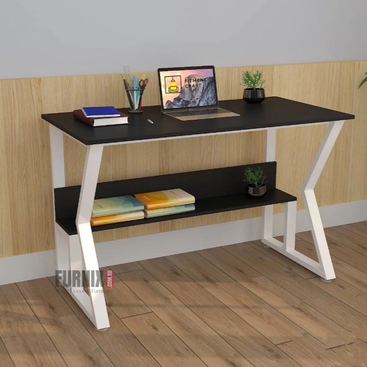 Picture of Stylish Laptop Desk & Writing Table, Small Home Office Study Workstation, Industrial-Style PC & Laptop Table