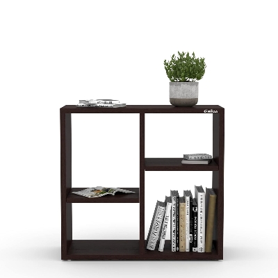 Picture of RK Engineered Wood Bed Side Table/Sofa Side Table/End Table/Books Storage Organizer/Corner Table/Book Shelf/ Corner Stand for Living Room, Walnut Finish -24*20 inch