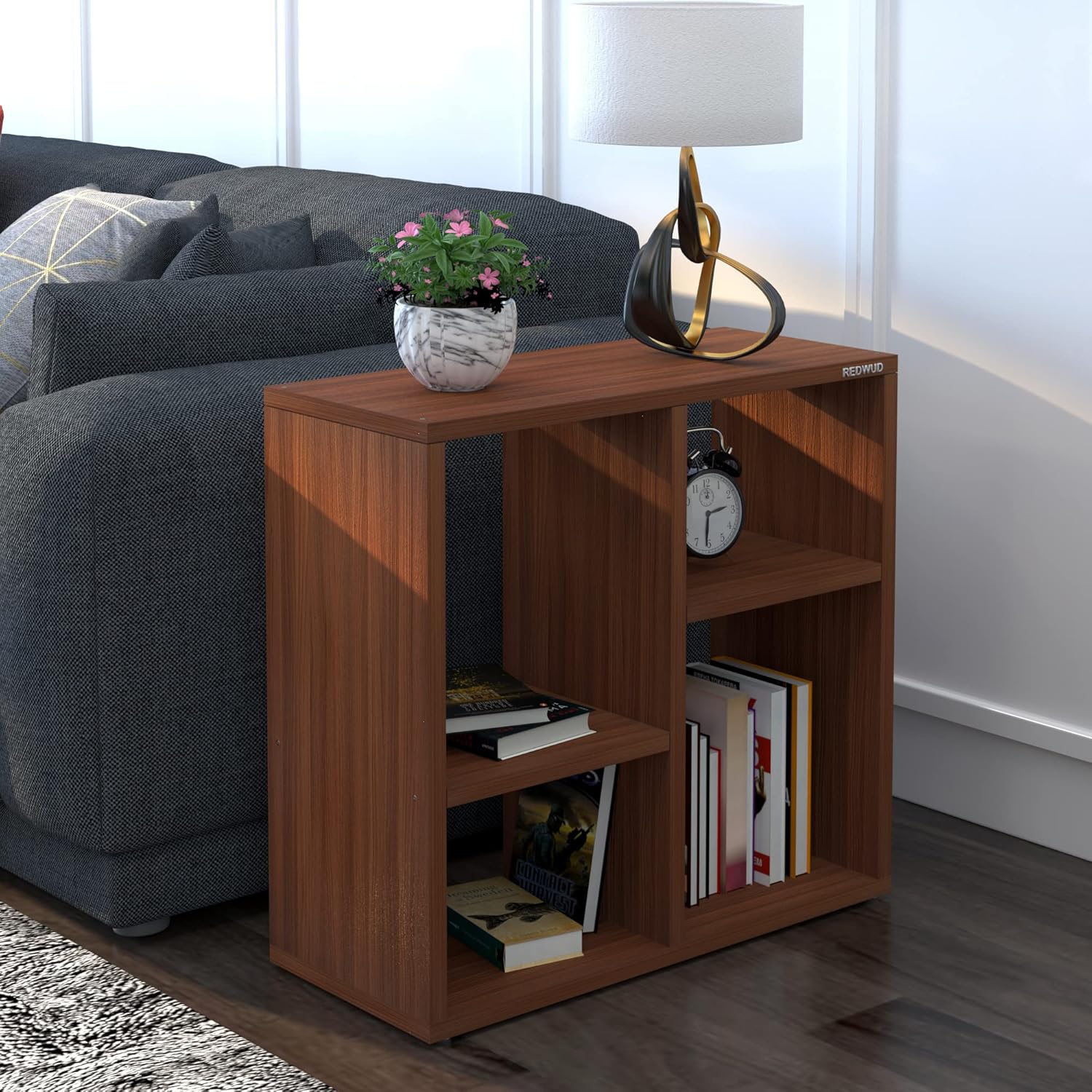 Picture of RK Engineered Wood Bed Side Table/Sofa Side Table/End Table/Books Storage Organizer/Corner Table/Book Shelf/ Corner Stand for Living Room