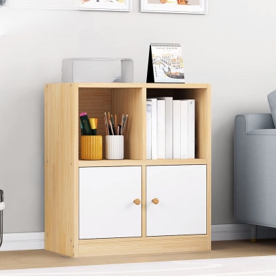 Picture of RK 4 Layer Engineered Wood Bookcase, Book Shelf with Shelving Unit and Cabinet