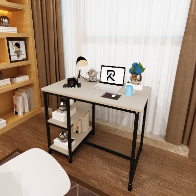 Picture of 36-Inch Computer Desk with 2 Large Shelf Workstation – Modern Writing & Study Desk for Home Office or Bedroom – Simple PC Desk for Students