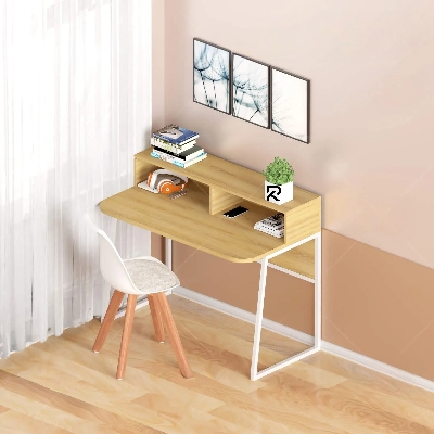 Picture of Exceotional Quality RK Metal Body Reading ,Study and Writing Table with Integrated Bookcase Shelf