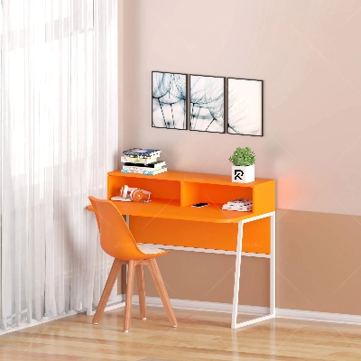 Picture of Exceotional Quality RK Metal Body Reading ,Study and Writing Table with Integrated Bookcase Shelf