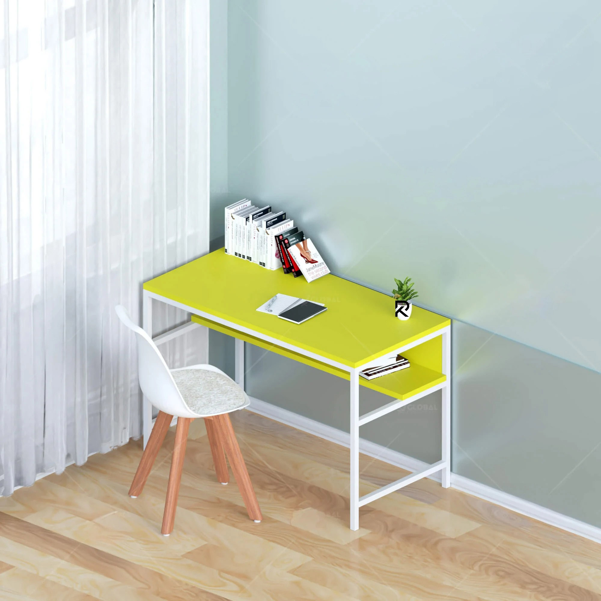 Picture of Exceotional Quality RK Metal Body Kids Reading ,Study and Writing Table with Integrated Bookcase Shelf