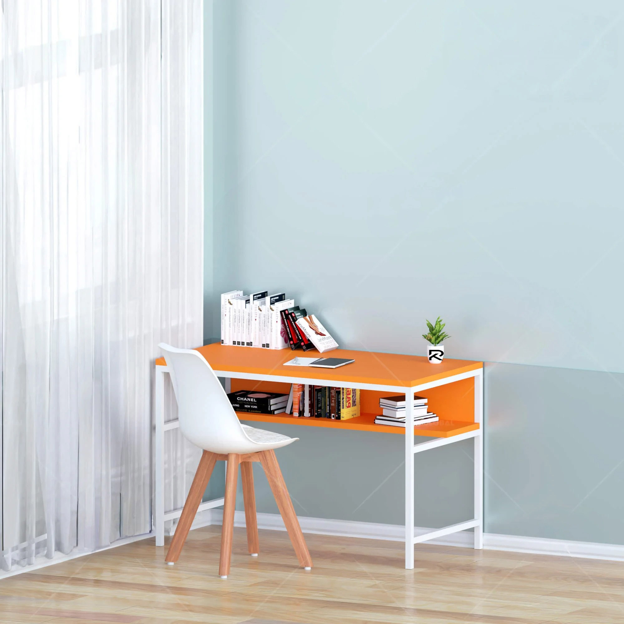 Picture of Exceotional Quality RK Metal Body Kids Reading ,Study and Writing Table with Integrated Bookcase Shelf