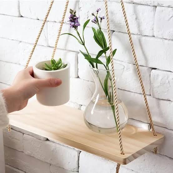 Picture of wall hanging Shelf Floating Hook Wall Hanger Home Decore Wall Decoration Items