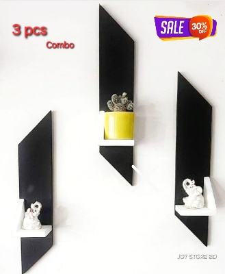 Picture of 3 pcs Wall Hanging Shelf, Floating for Wall, Wall Mounted Float Swing Shelf with  Hooks, Rope Hanging Shelves Rustic Storage Rack for Home Office Decor