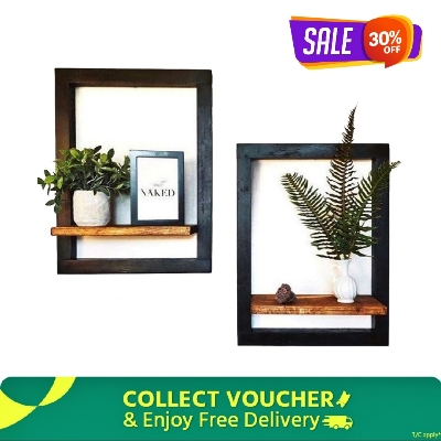 Picture of 2 Pcs Wall Mounted Shelves Premier Quality For Home And Office