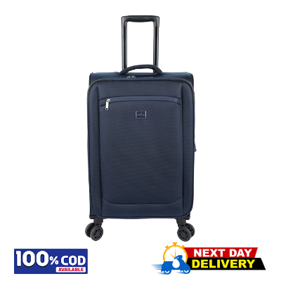 Buy Travello Soft Suitcase/Luggage 450D Jacquard RPET with PUX2 in waterproof 24" Gray at Best Price In Bangladesh	