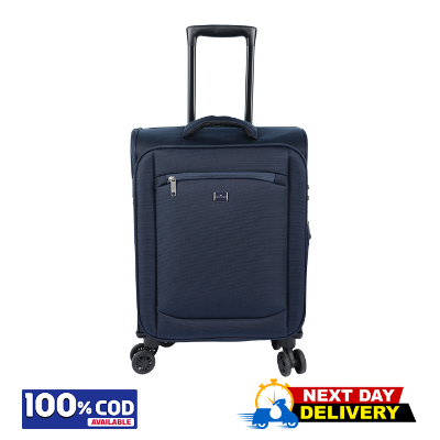 Buy Travello Soft Suitcase/Luggage 450D Jacquard RPET with PUX2 in waterproof 20" Gray at Best Prices