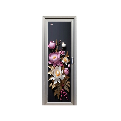 Picture of Protector Aluminium Glass Door Flora Bunch LH 82'' *30''