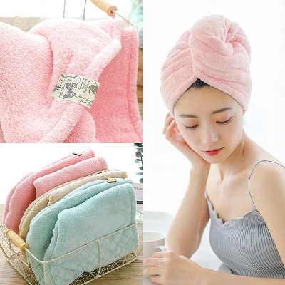 Picture of Magic Hair Wrap Bath Salon Towels Fast Drying Absorbent Cap For Women And Girls
