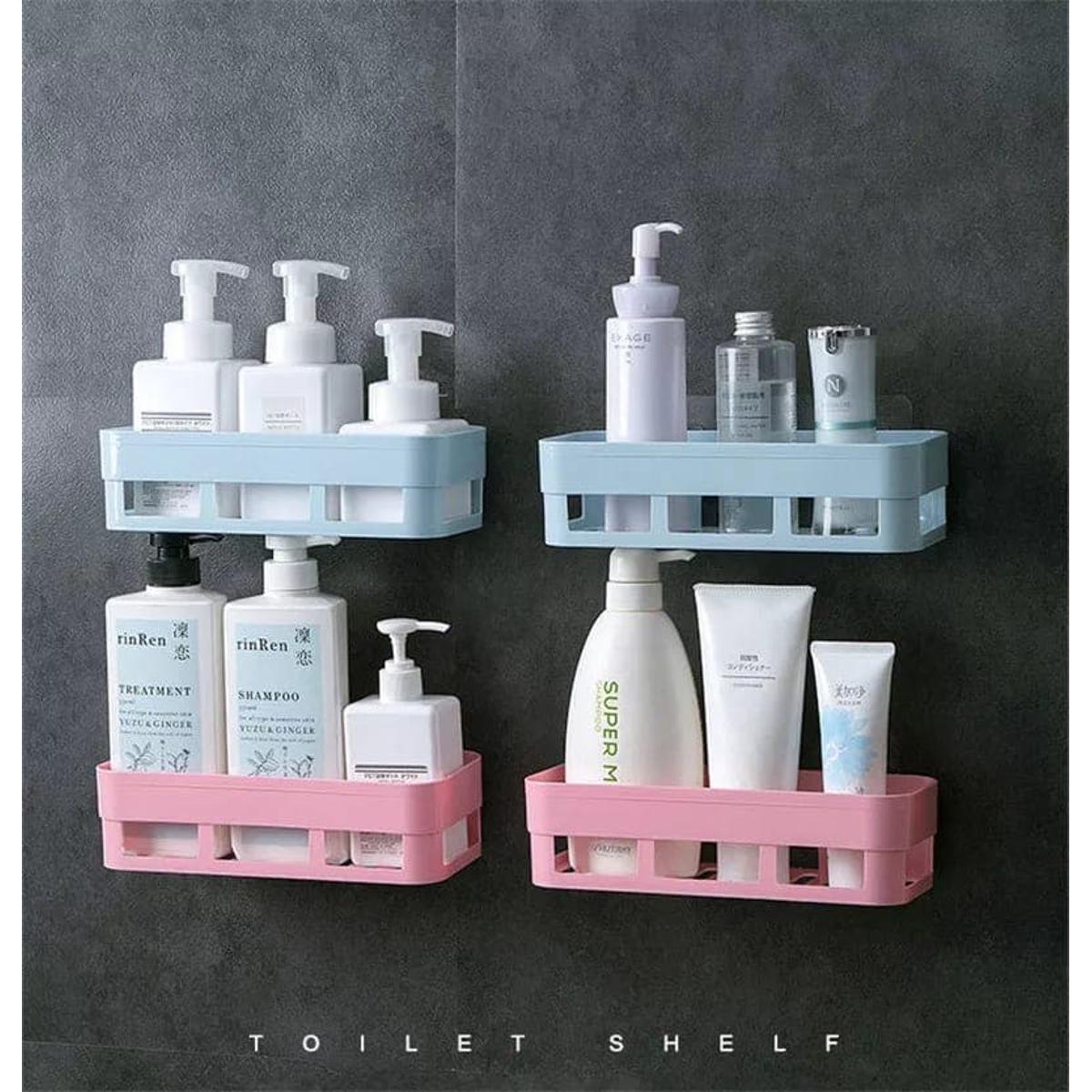 Picture of Palstic Shelves for Bathroom Wall - bathroom corner shelf